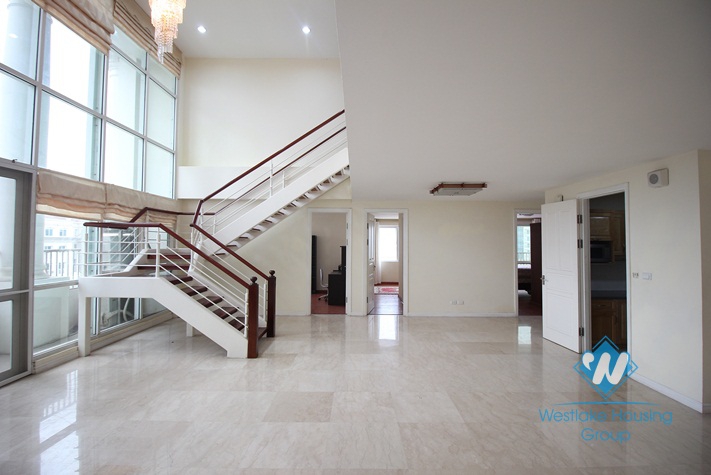 Spacious duplex apartment with 5 bedrooms for rent in Ciputra